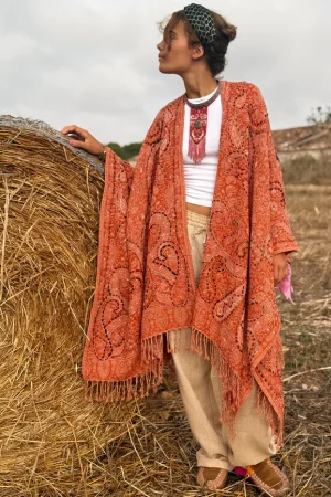 AMOHA PONCHO ORANGE
