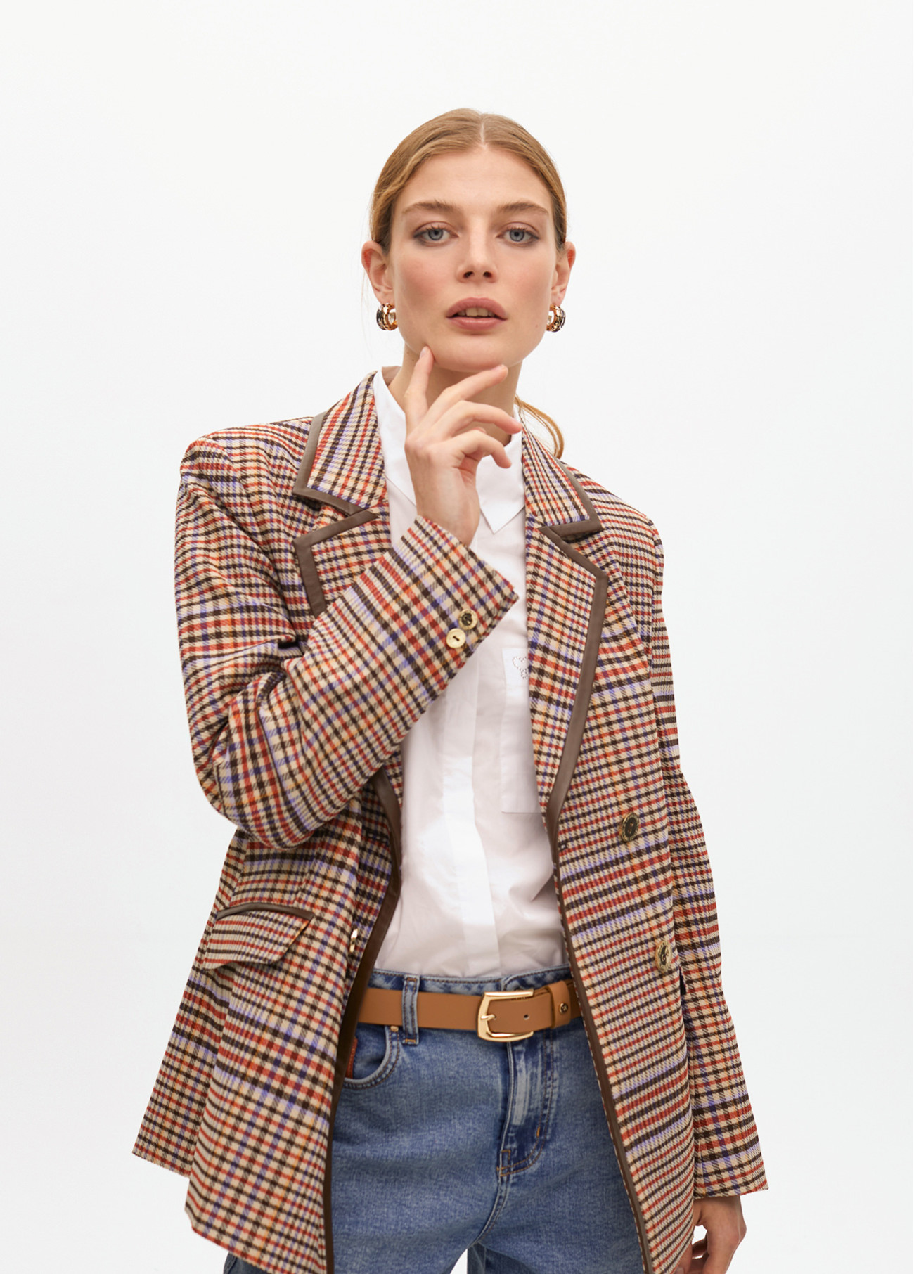 AMERICANA CRUZADA CUADROS - Imagen 2